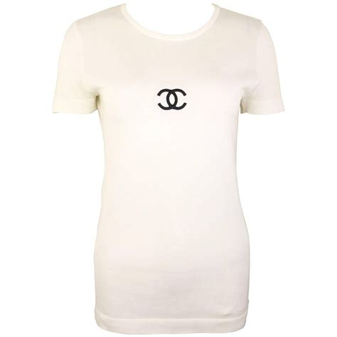 white chanel shirt|Chanel white cotton shirt.